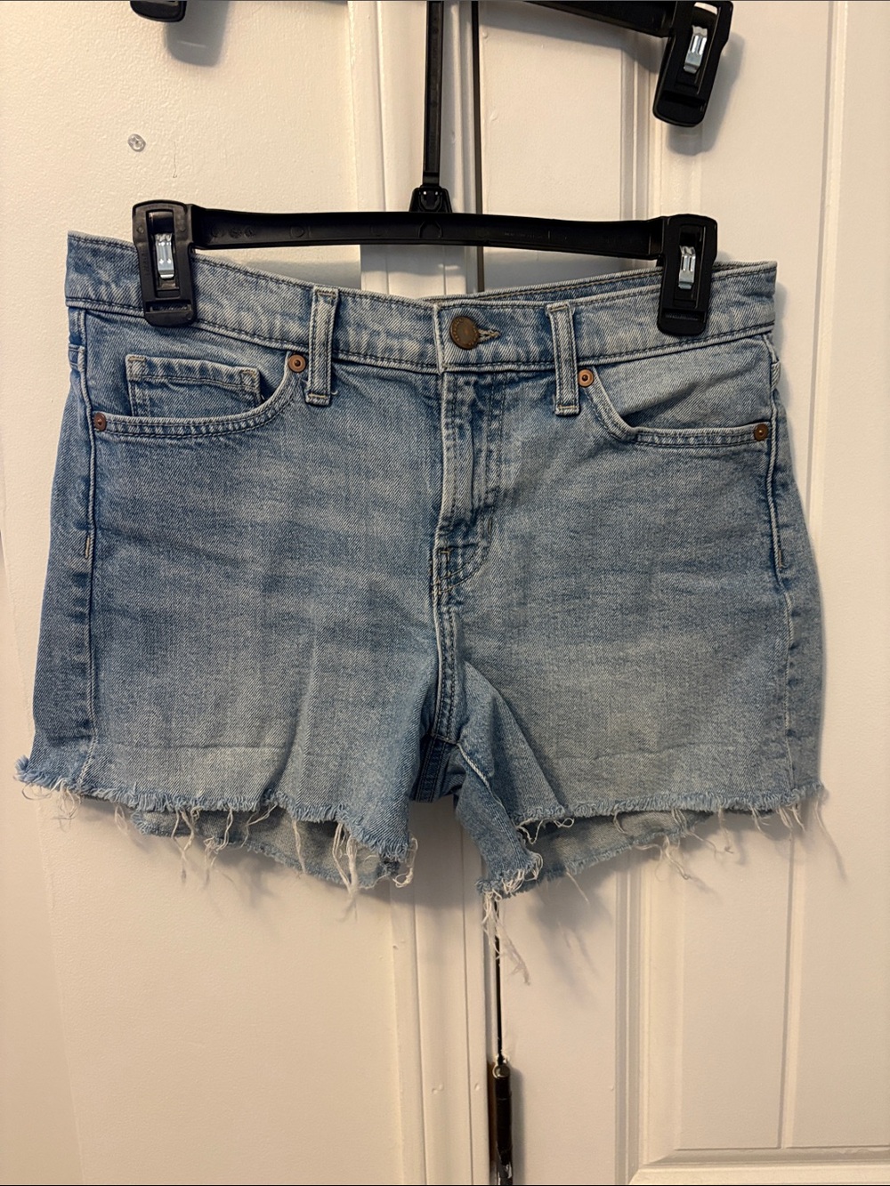 Light Blue Denim Cutoff Shorts - Classic Casual Women’s Shorts
